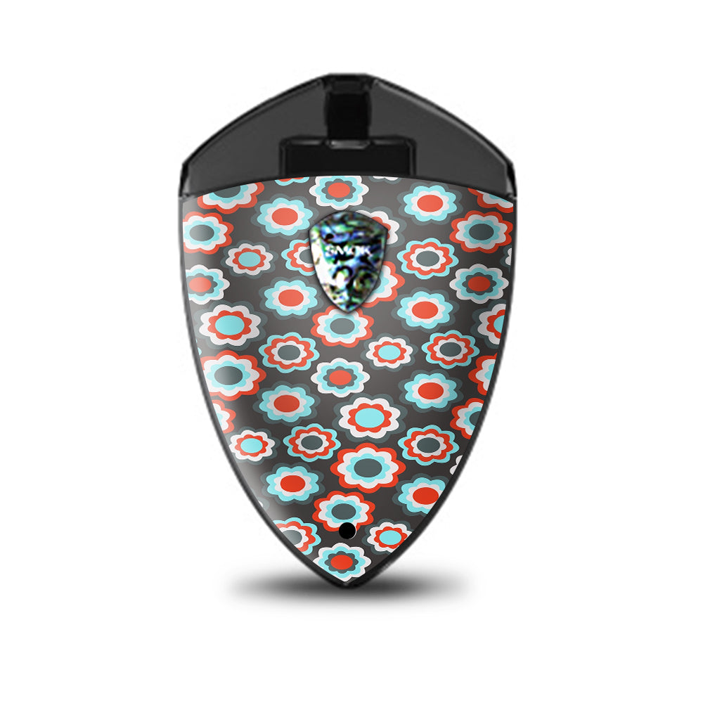  Retro Flowers Smok Rolo Badge Skin