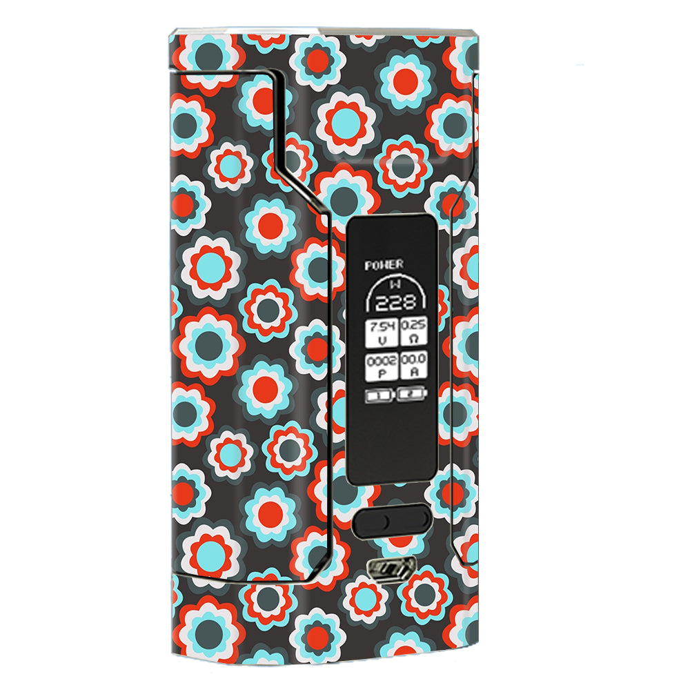  Retro Flowers Wismec Predator 228 Skin
