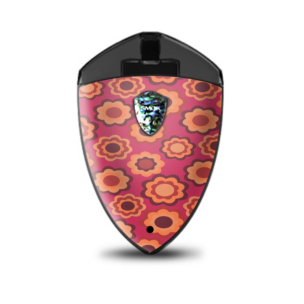  Retro Flowers Pink Smok Rolo Badge Skin