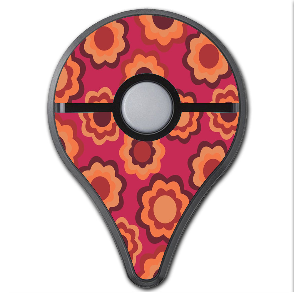  Retro Flowers Pink Pokemon Go Plus Skin