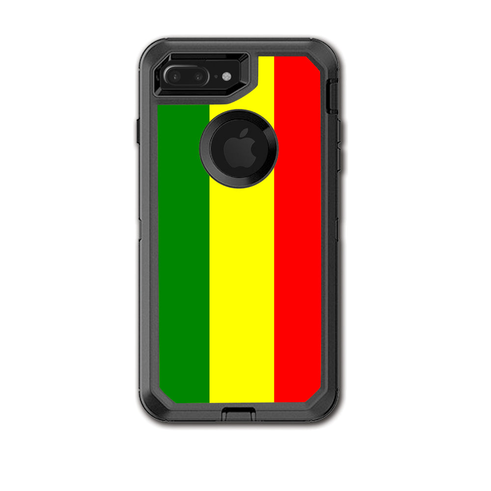  Rasta Reggae Colors Otterbox Defender iPhone 7+ Plus or iPhone 8+ Plus Skin