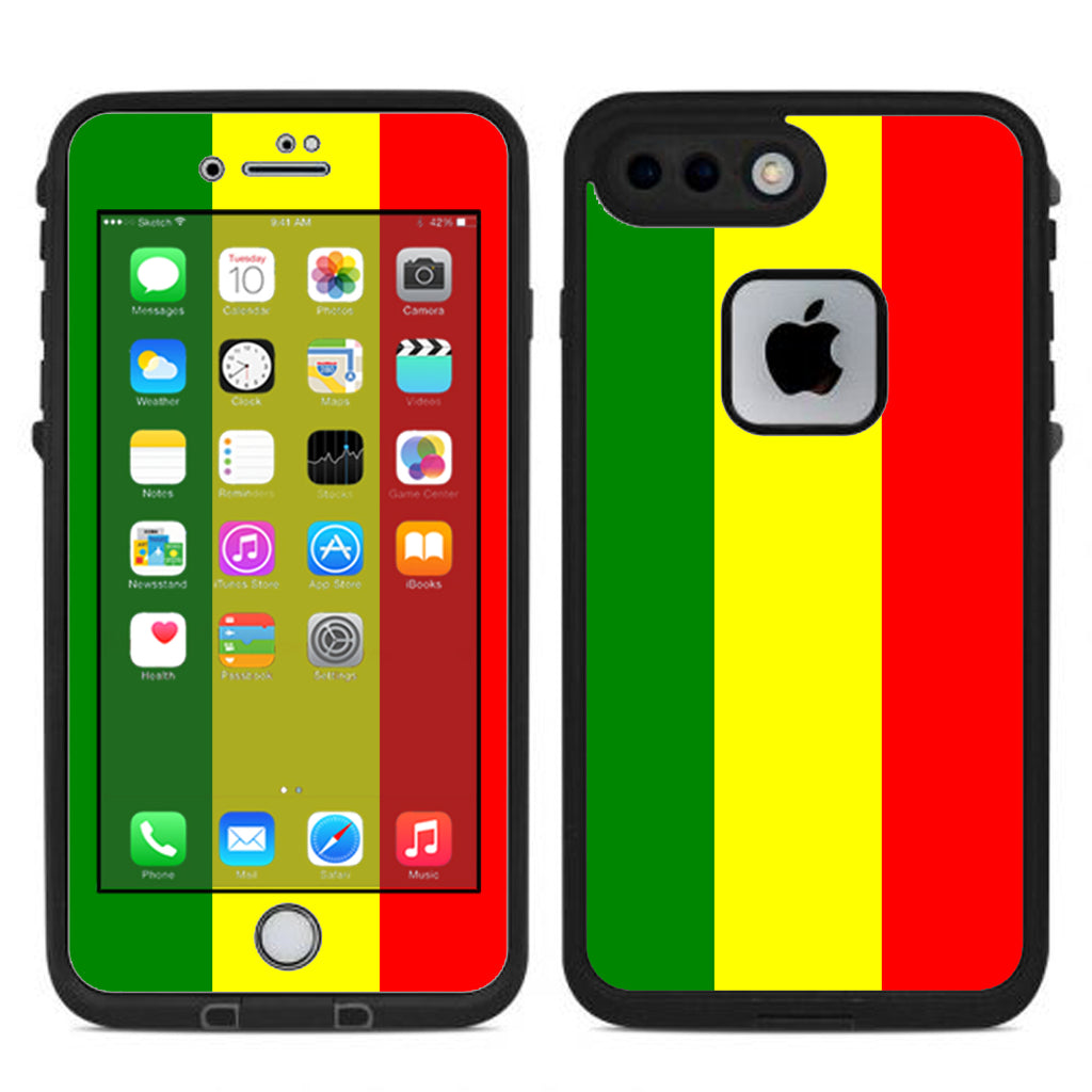  Rasta Reggae Colors Lifeproof Fre iPhone 7 Plus or iPhone 8 Plus Skin