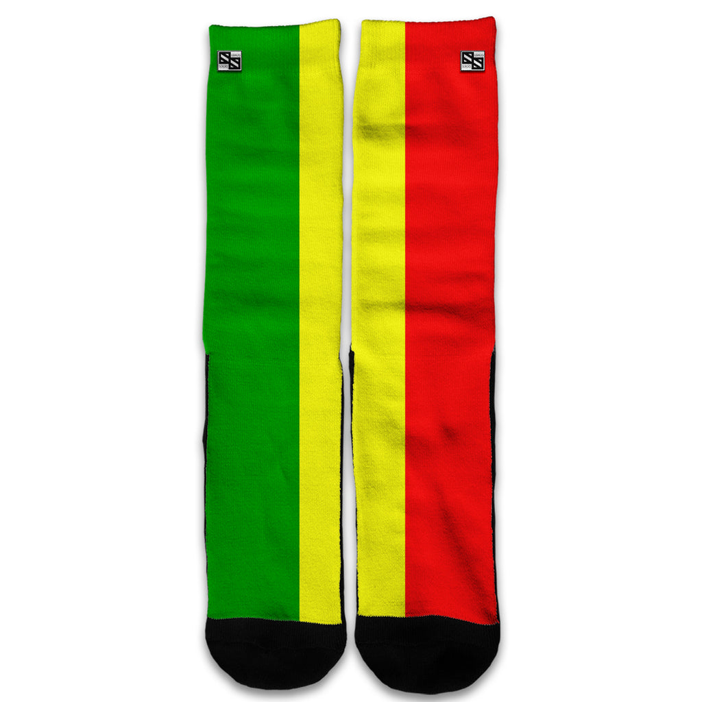  Rasta Reggae Colors Universal Socks
