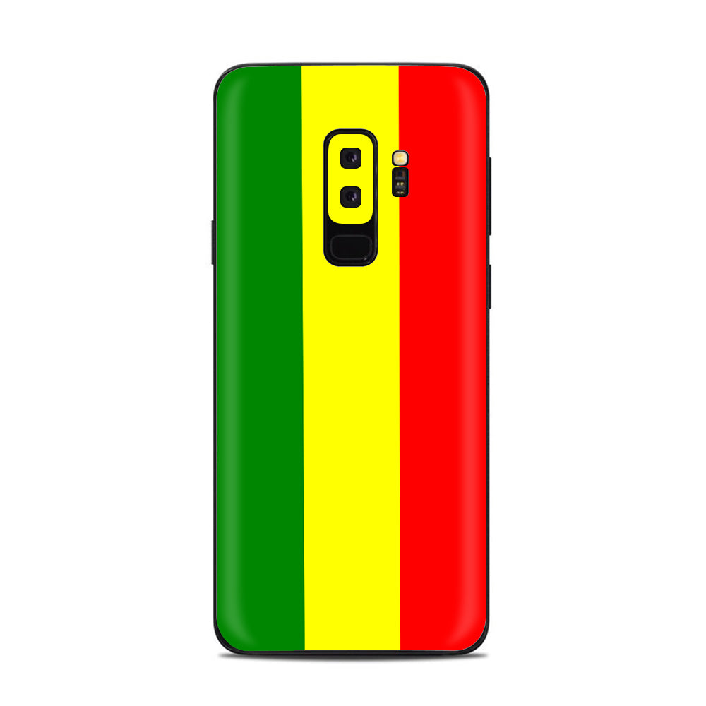  Rasta Reggae Colors Samsung Galaxy S9 Plus Skin