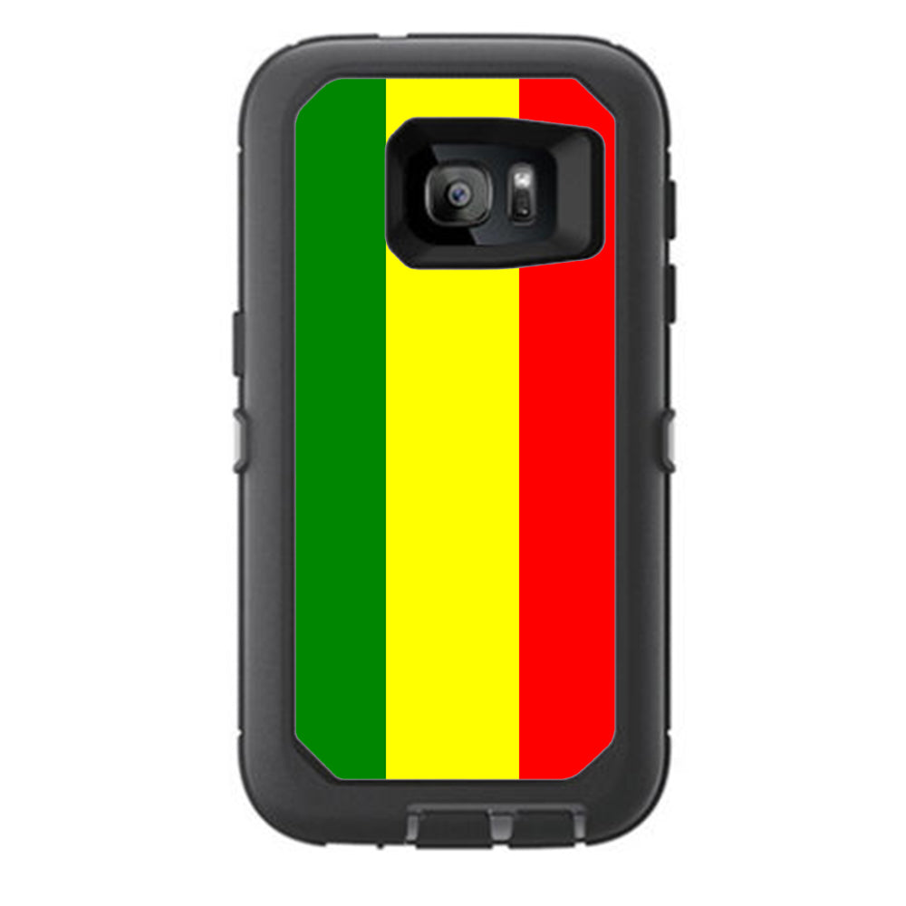  Rasta Reggae Colors Otterbox Defender Samsung Galaxy S7 Skin