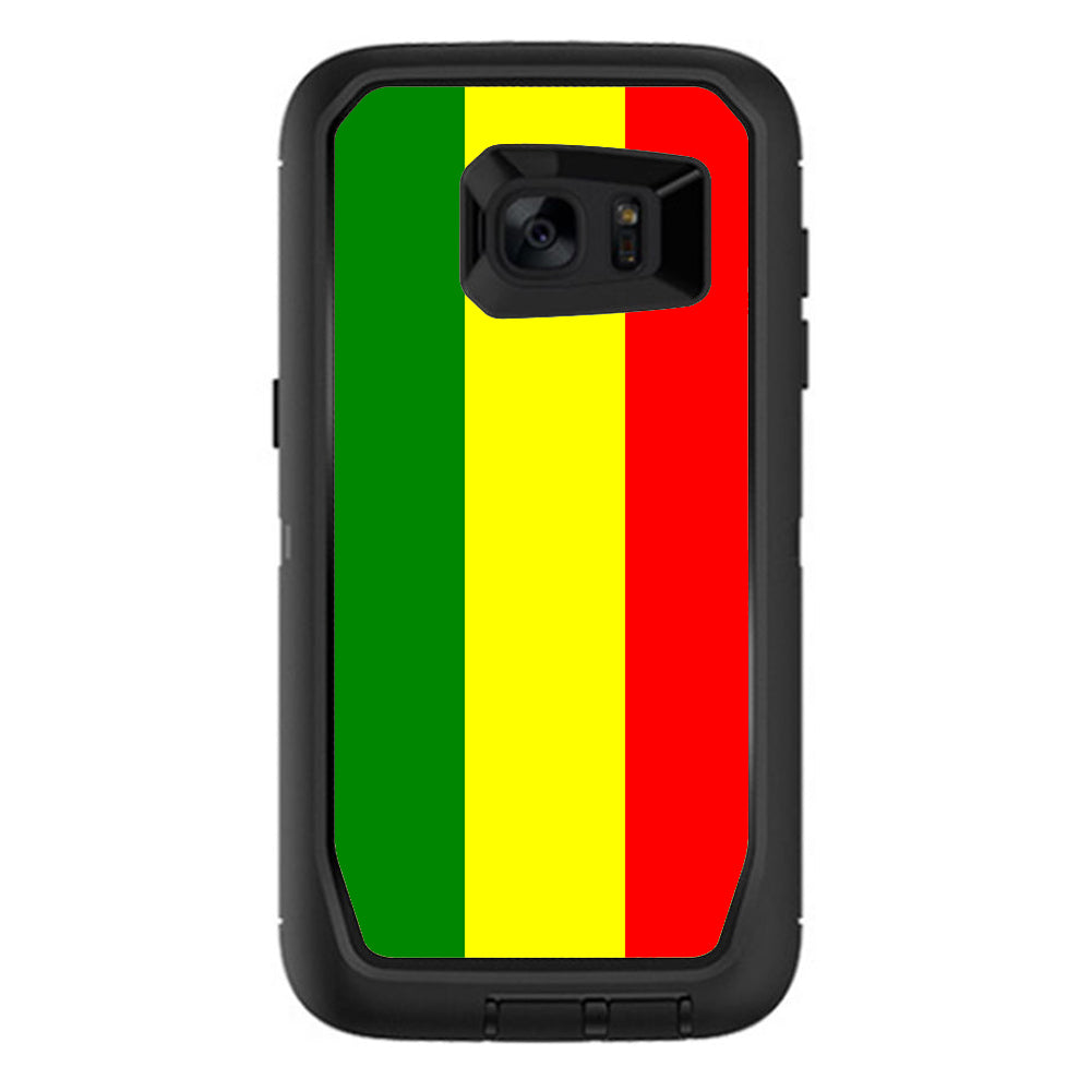  Rasta Reggae Colors Otterbox Defender Samsung Galaxy S7 Edge Skin