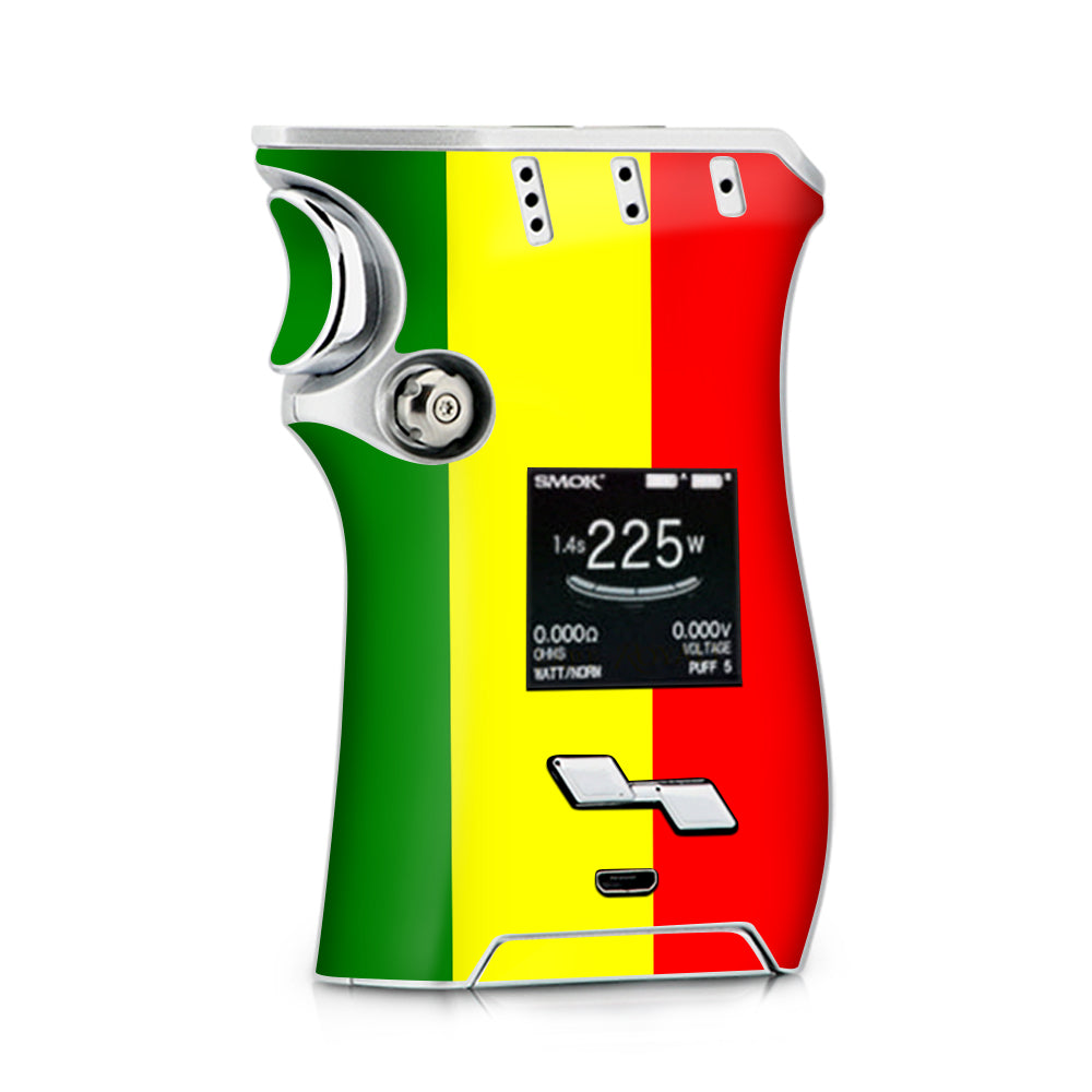 Skins Decals for Smok Mag + TFV12 Prince tank Vape / Rasta Reggae Colors   itsaskin.com