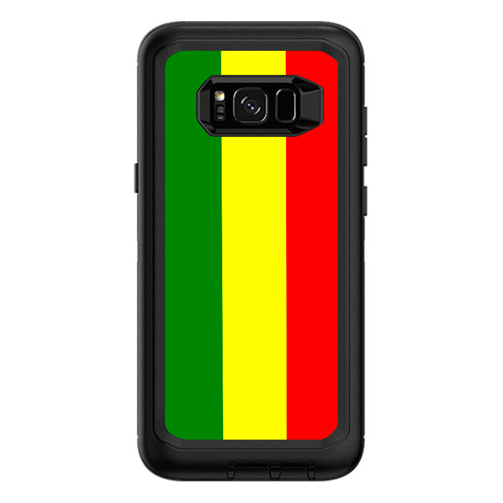  Rasta Reggae Colors Otterbox Defender Samsung Galaxy S8 Plus Skin