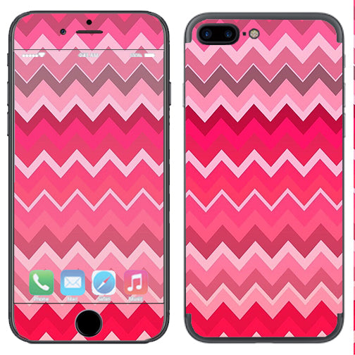  Red Pink Chevron Apple  iPhone 7+ Plus / iPhone 8+ Plus Skin