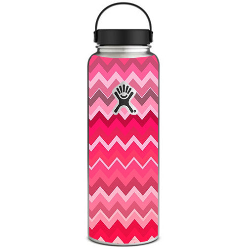  Red Pink Chevron Hydroflask 40oz Wide Mouth Skin