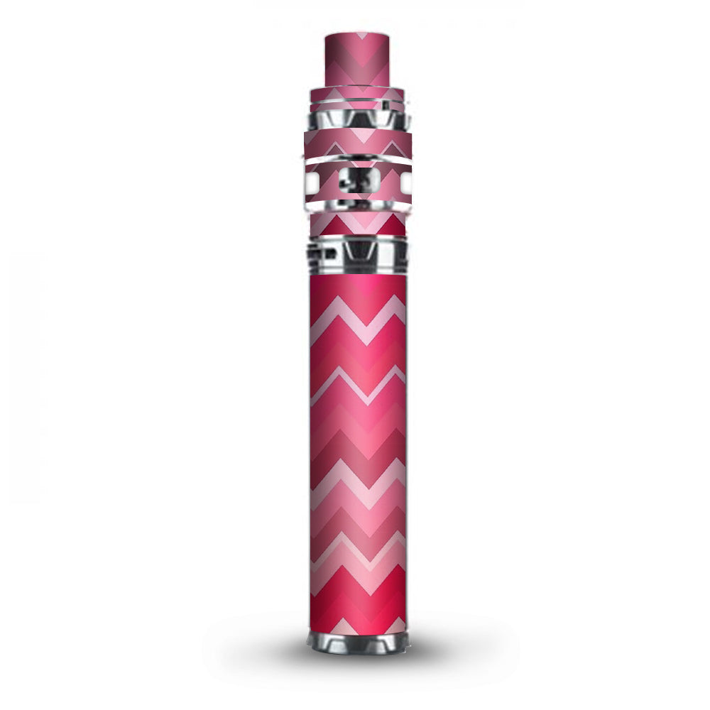  Red Pink Chevron Stick Prince TFV12 Smok Skin