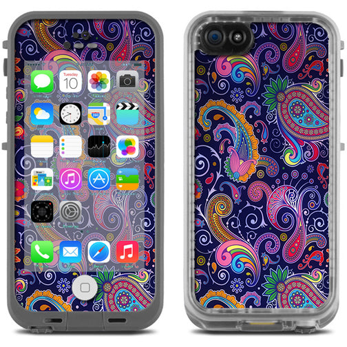  Purple Paisley Lifeproof Fre iPhone 5C Skin