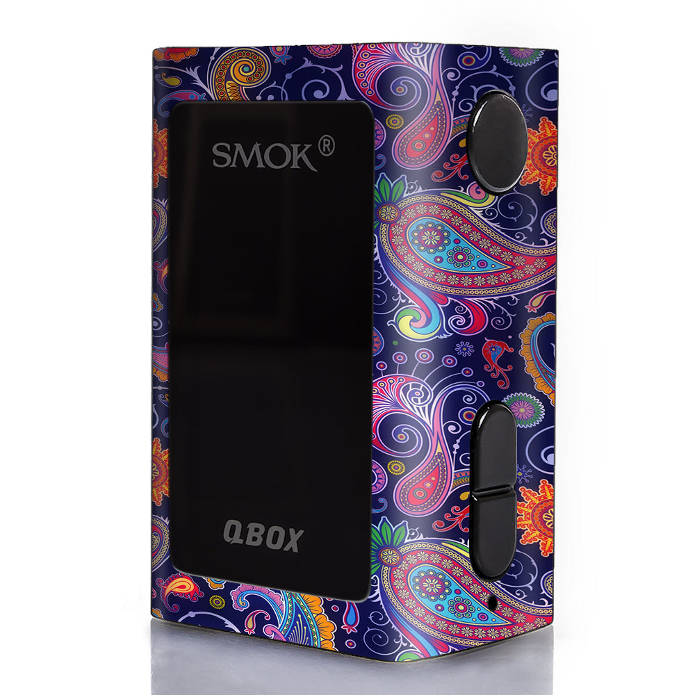  Purple Paisley Smok Q-Box Skin