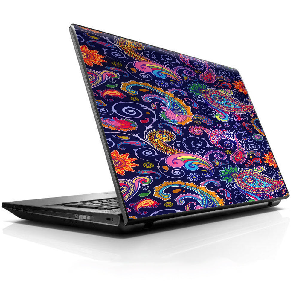  Purple Paisley Universal 13 to 16 inch wide laptop Skin