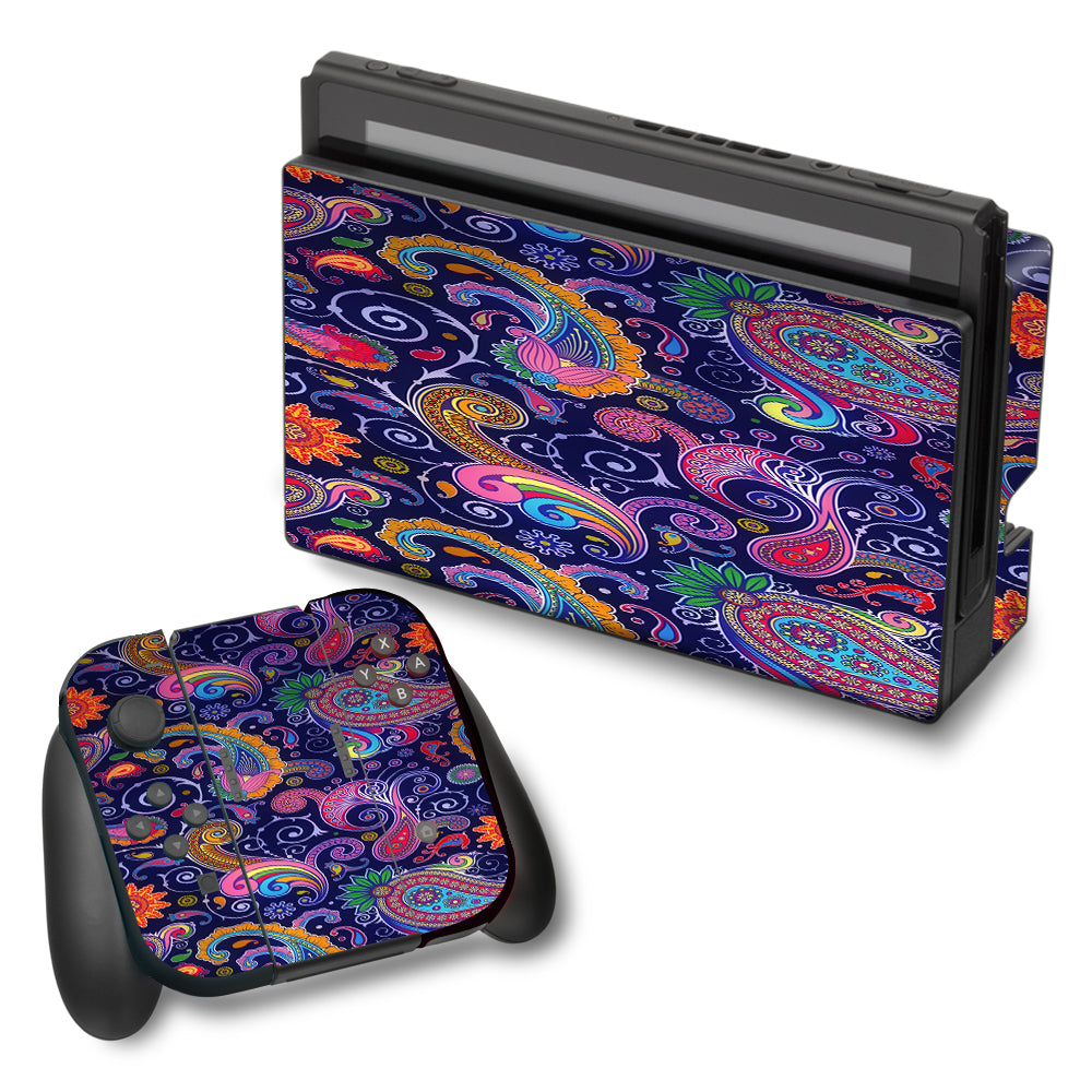  Purple Paisley Nintendo Switch Skin