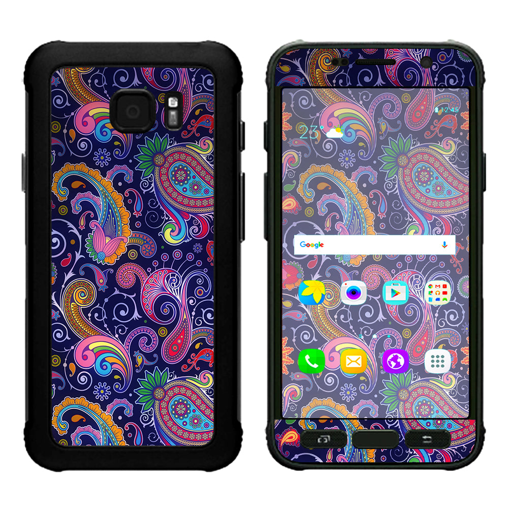  Purple Paisley Samsung Galaxy S7 Active Skin
