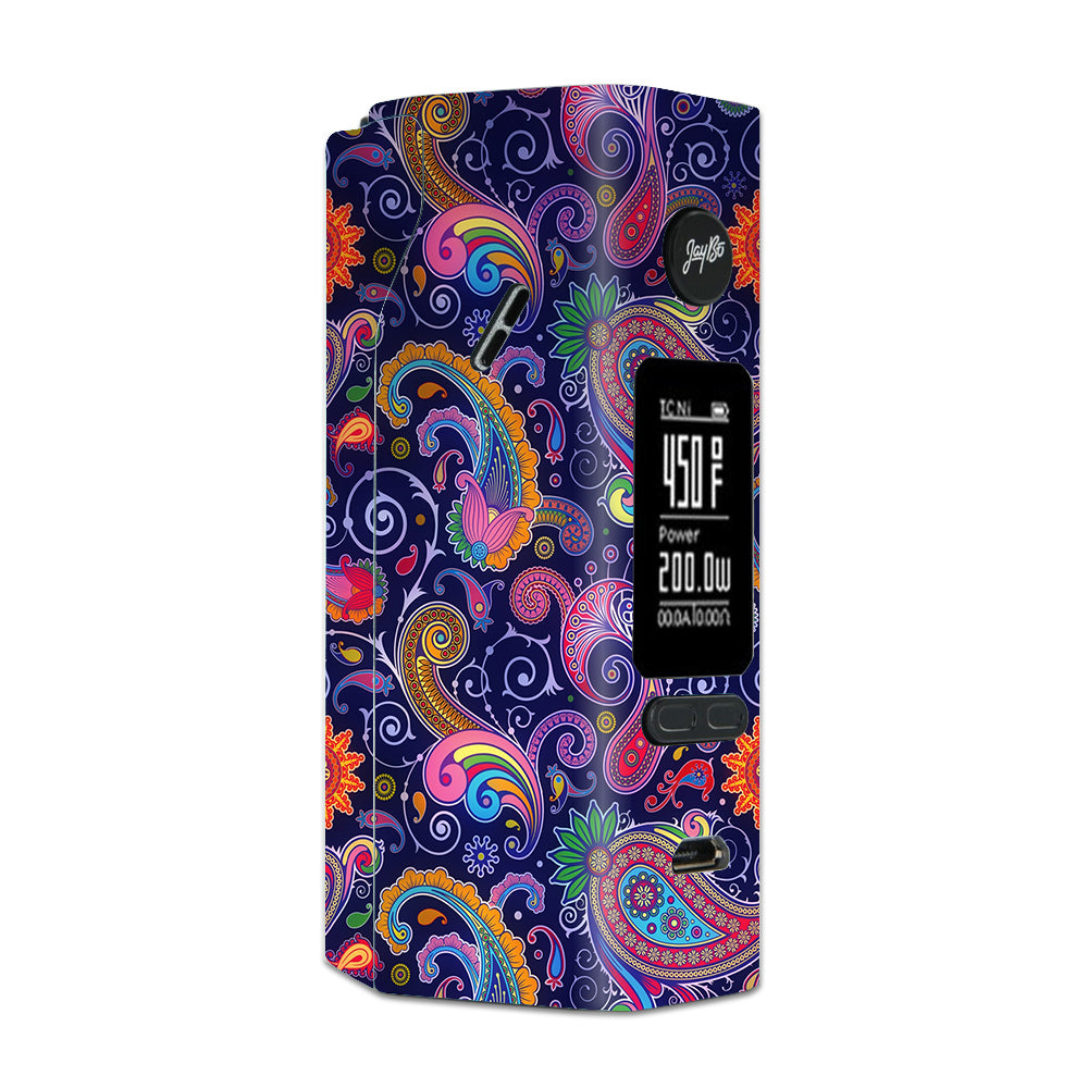  Purple Paisley Wismec Reuleaux RX 2/3 combo kit Skin