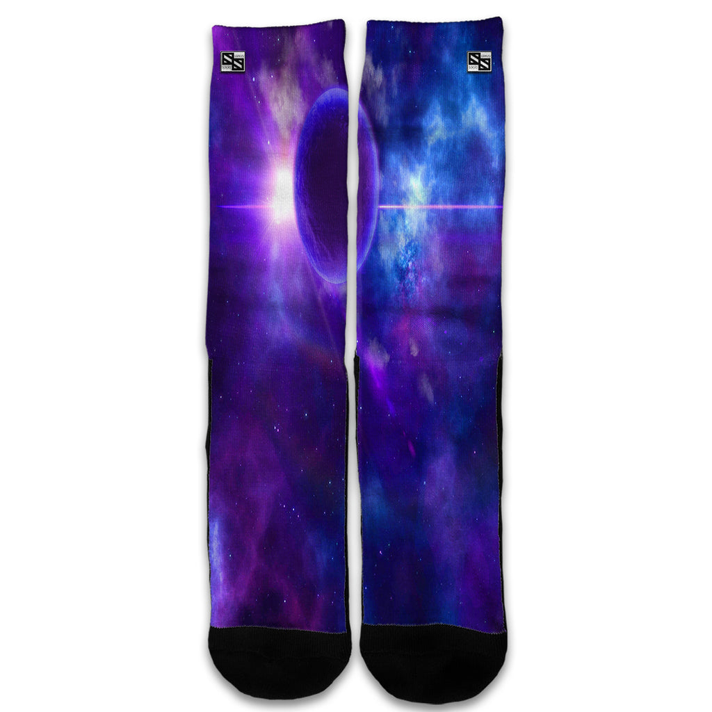  Purple Moon Galaxy Universal Socks