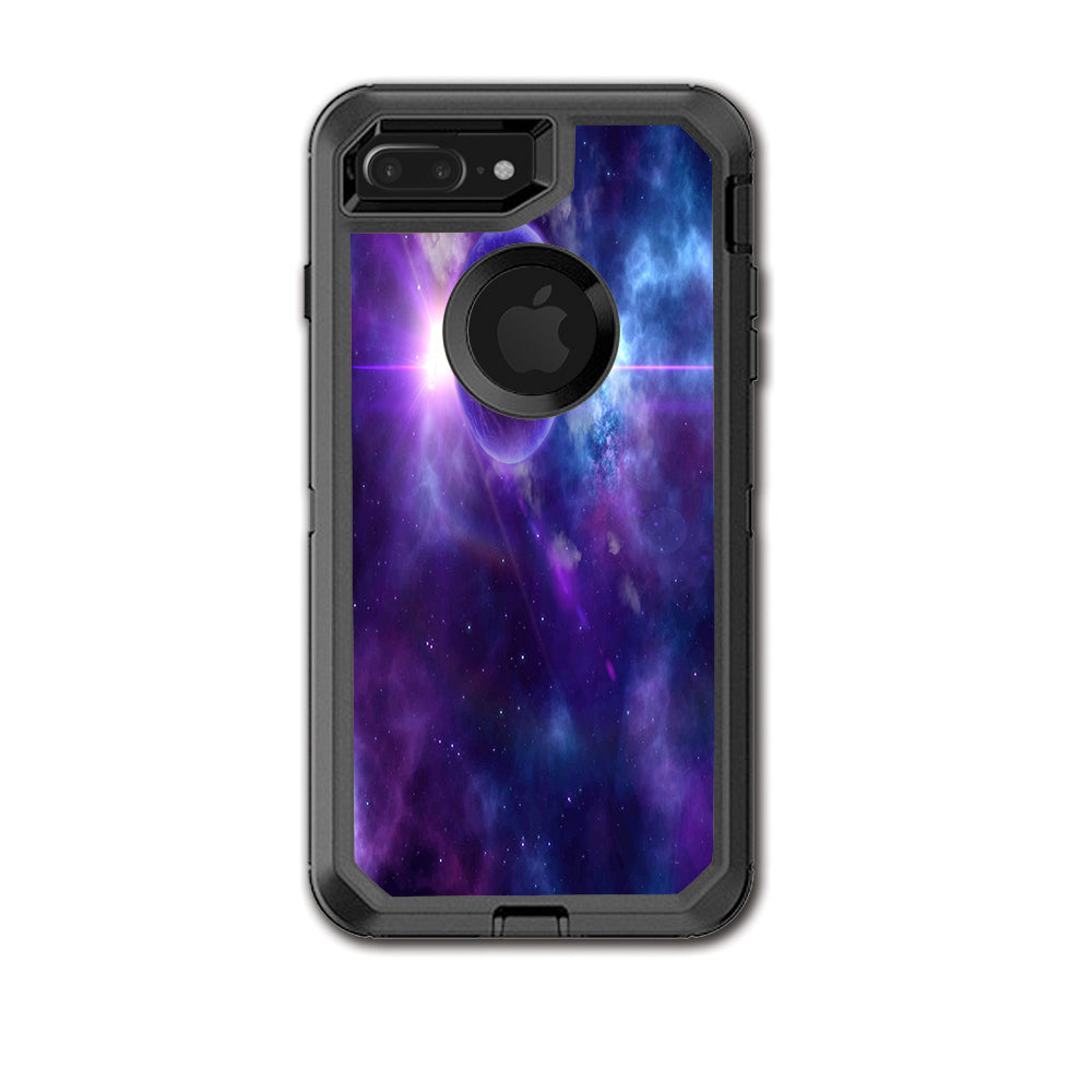  Purple Moon Galaxy Otterbox Defender iPhone 7+ Plus or iPhone 8+ Plus Skin