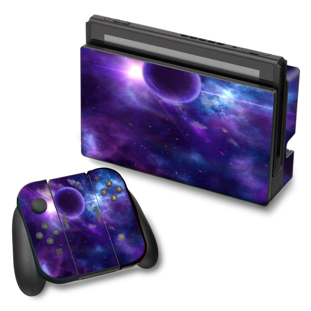 Purple Moon Galaxy Nintendo Switch Skin