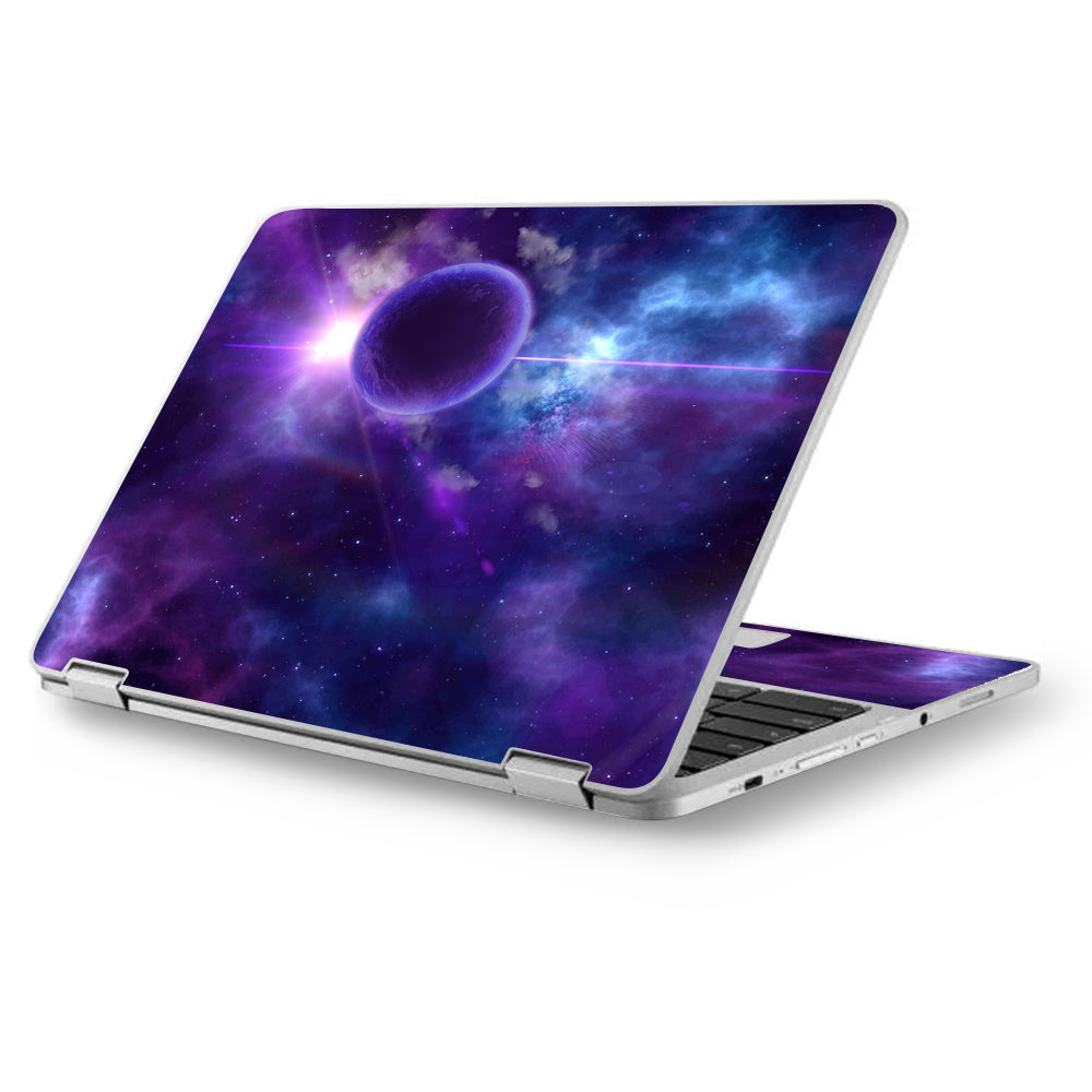  Purple Moon Galaxy Asus Chromebook Flip 12.5" Skin