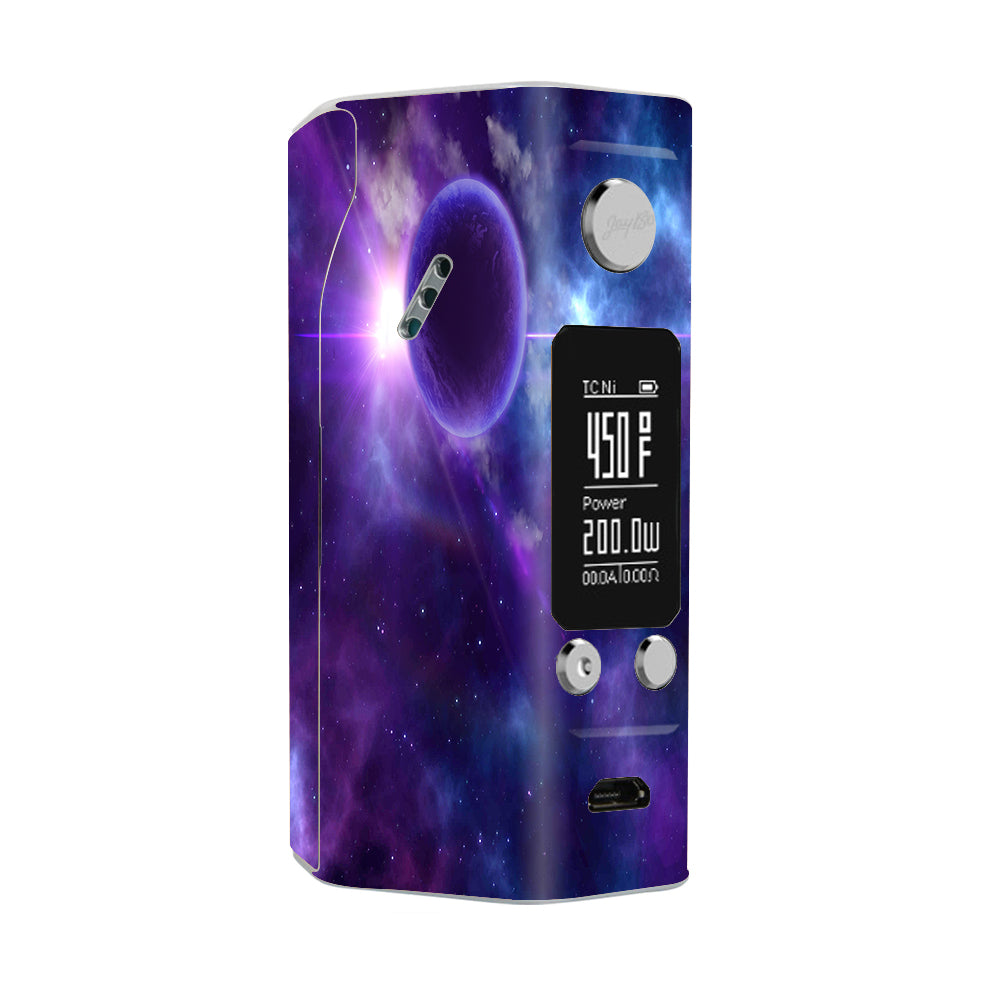  Purple Moon Galaxy Wismec Reuleaux RX200S Skin