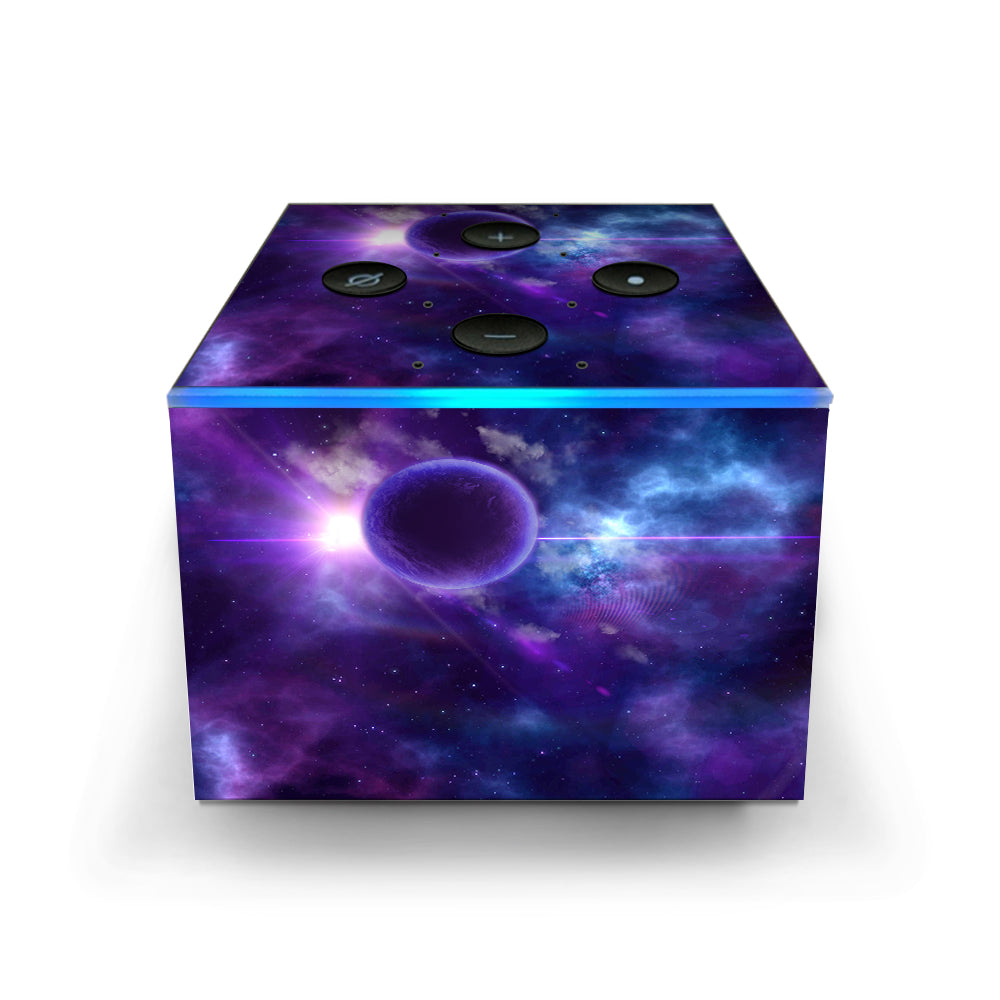  Purple Moon Galaxy Amazon Fire TV Cube Skin