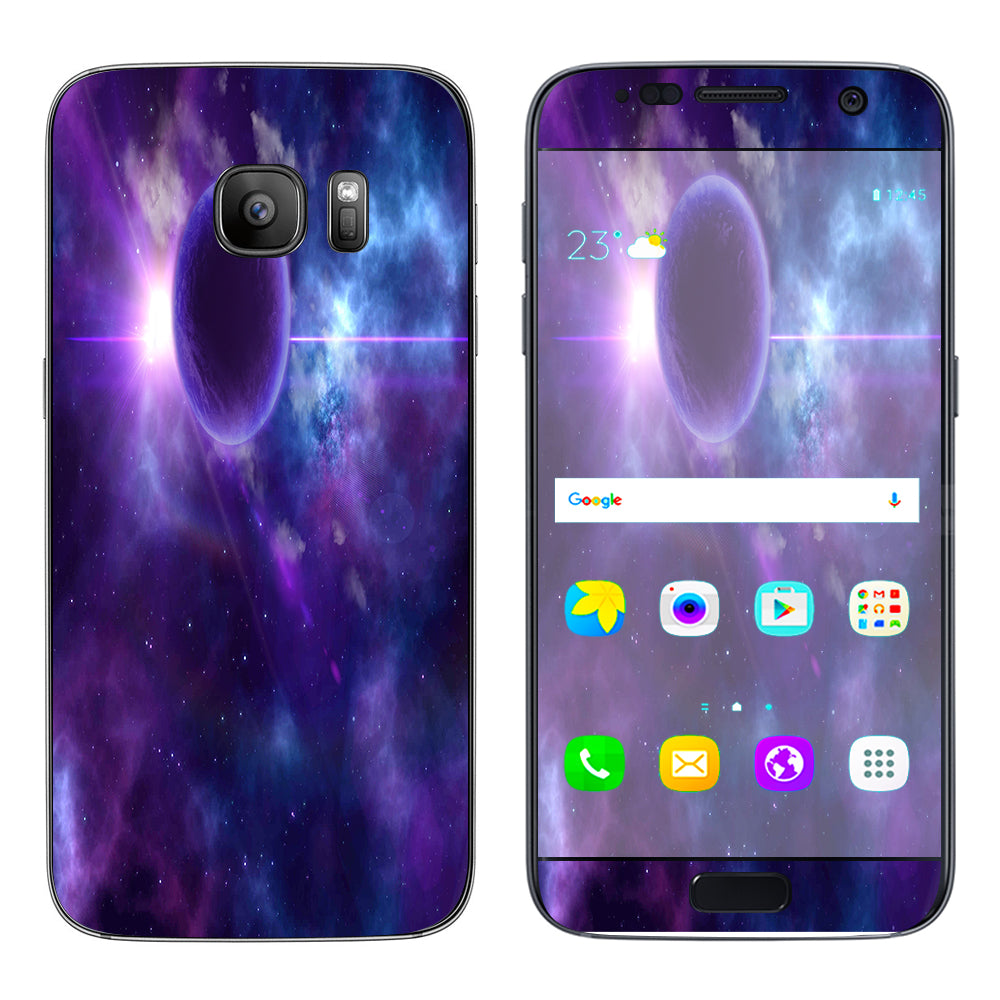  Purple Moon Galaxy Samsung Galaxy S7 Skin