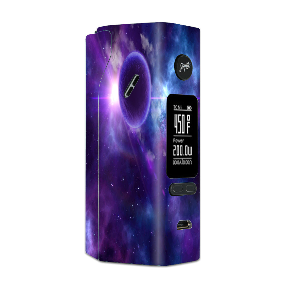  Purple Moon Galaxy Wismec Reuleaux RX 2/3 combo kit Skin