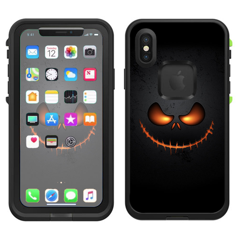  Wicked Pumpkin Lifeproof Fre Case iPhone X Skin