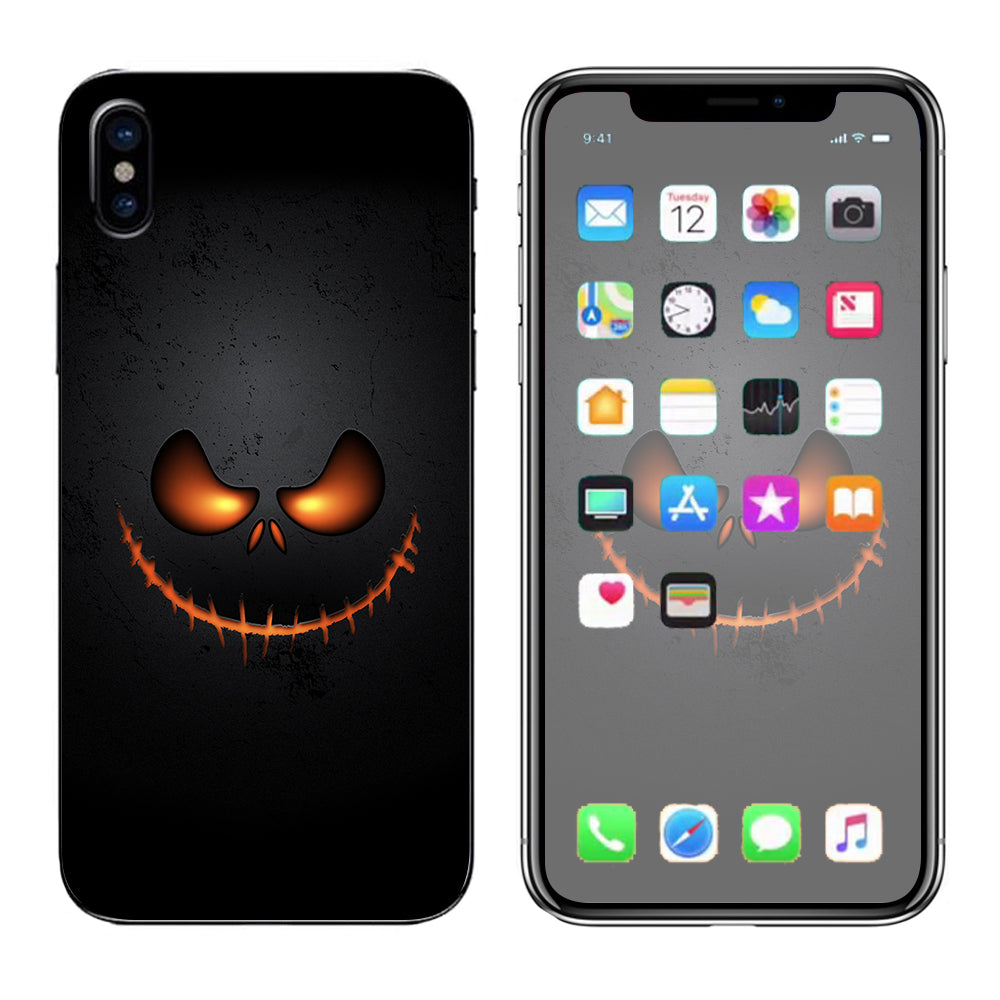  Wicked Pumpkin Apple iPhone X Skin
