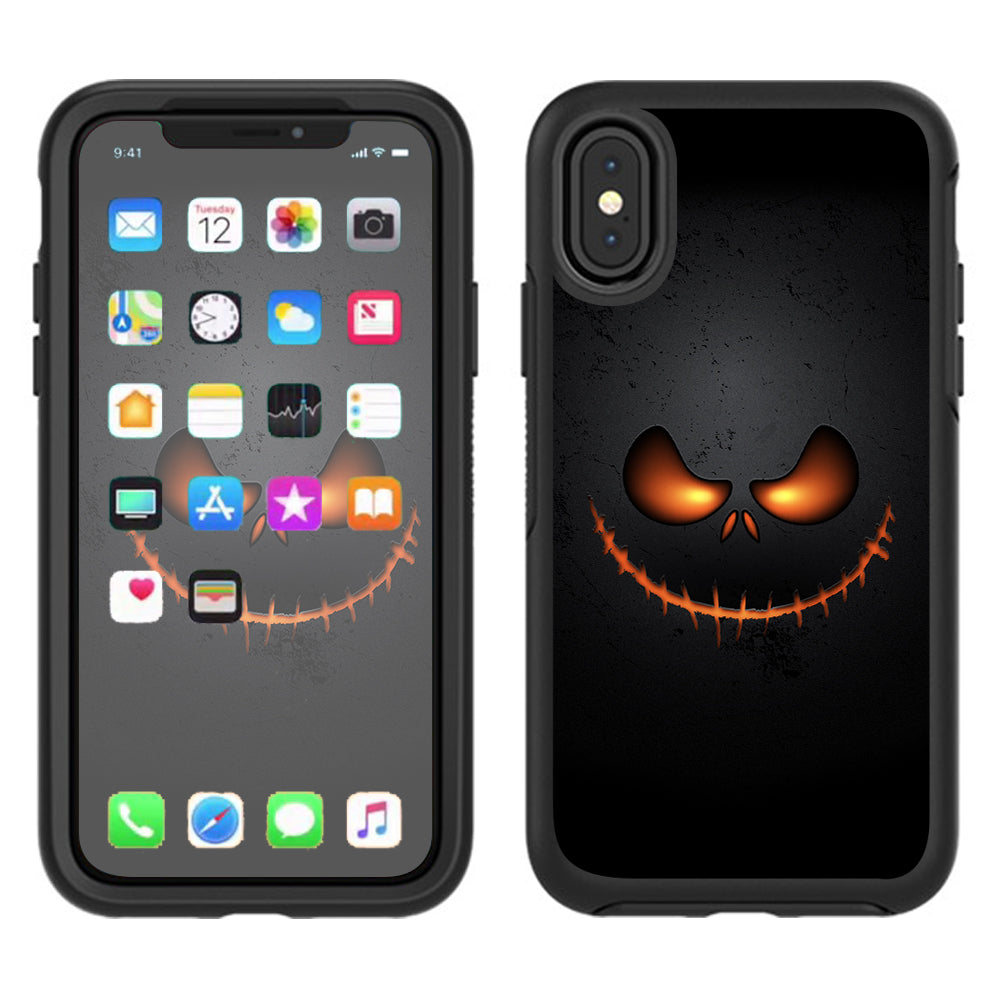  Wicked Pumpkin Otterbox Defender Apple iPhone X Skin
