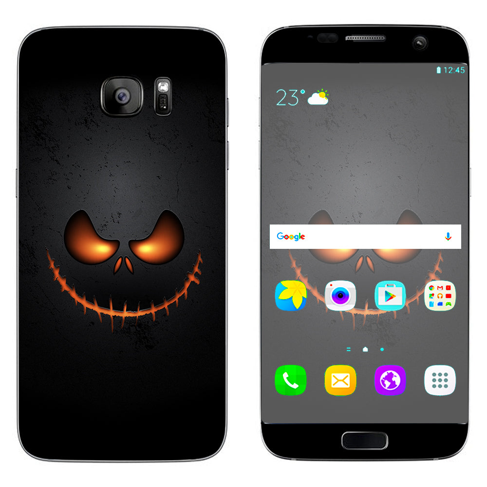  Wicked Pumpkin Samsung Galaxy S7 Edge Skin