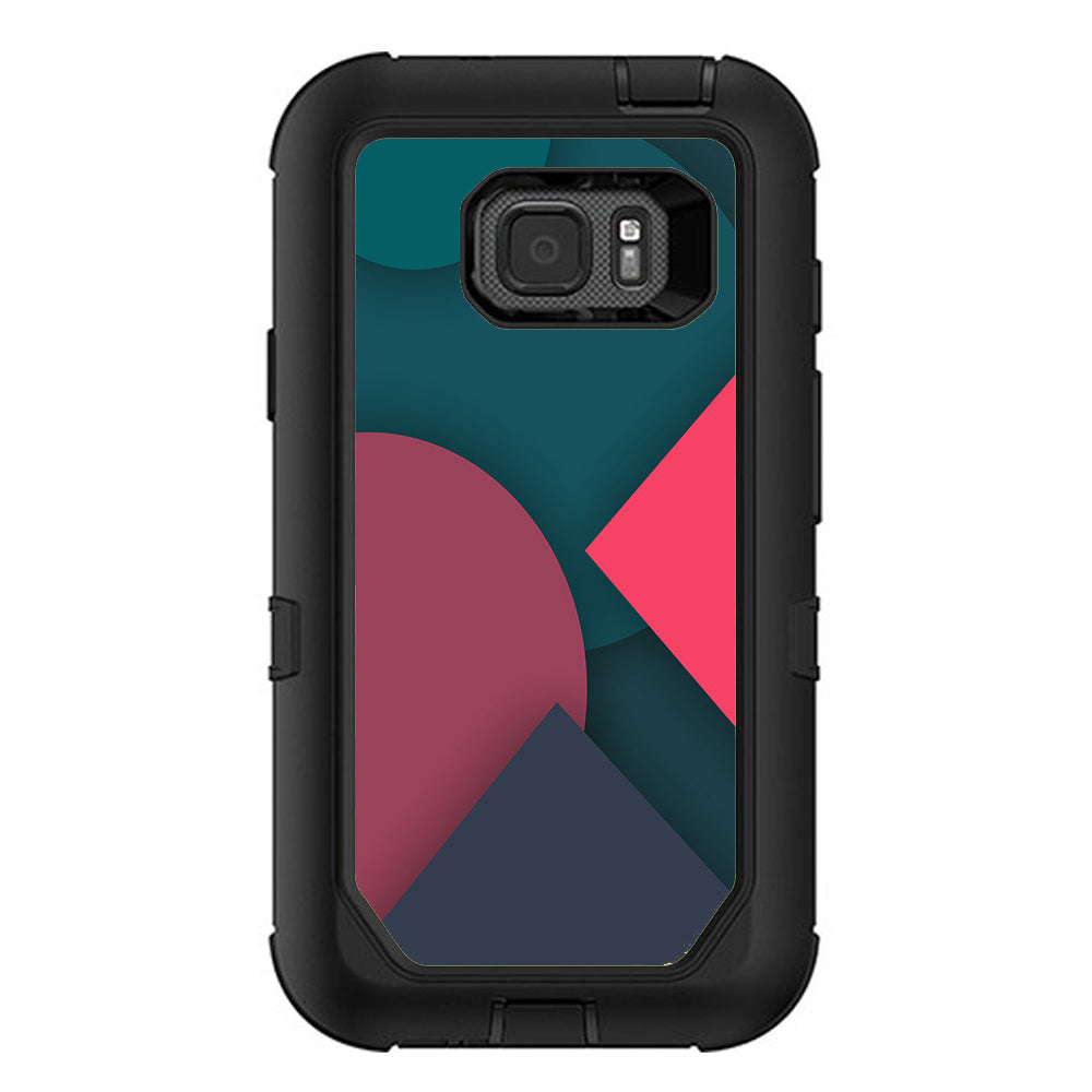  Pattern Pink Blue Otterbox Defender Samsung Galaxy S7 Active Skin