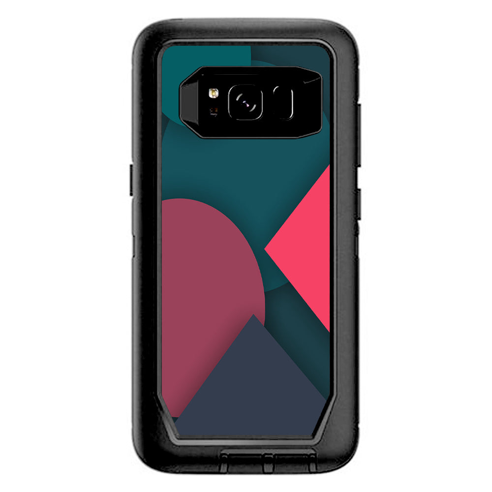 Pattern Pink Blue Otterbox Defender Samsung Galaxy S8 Skin