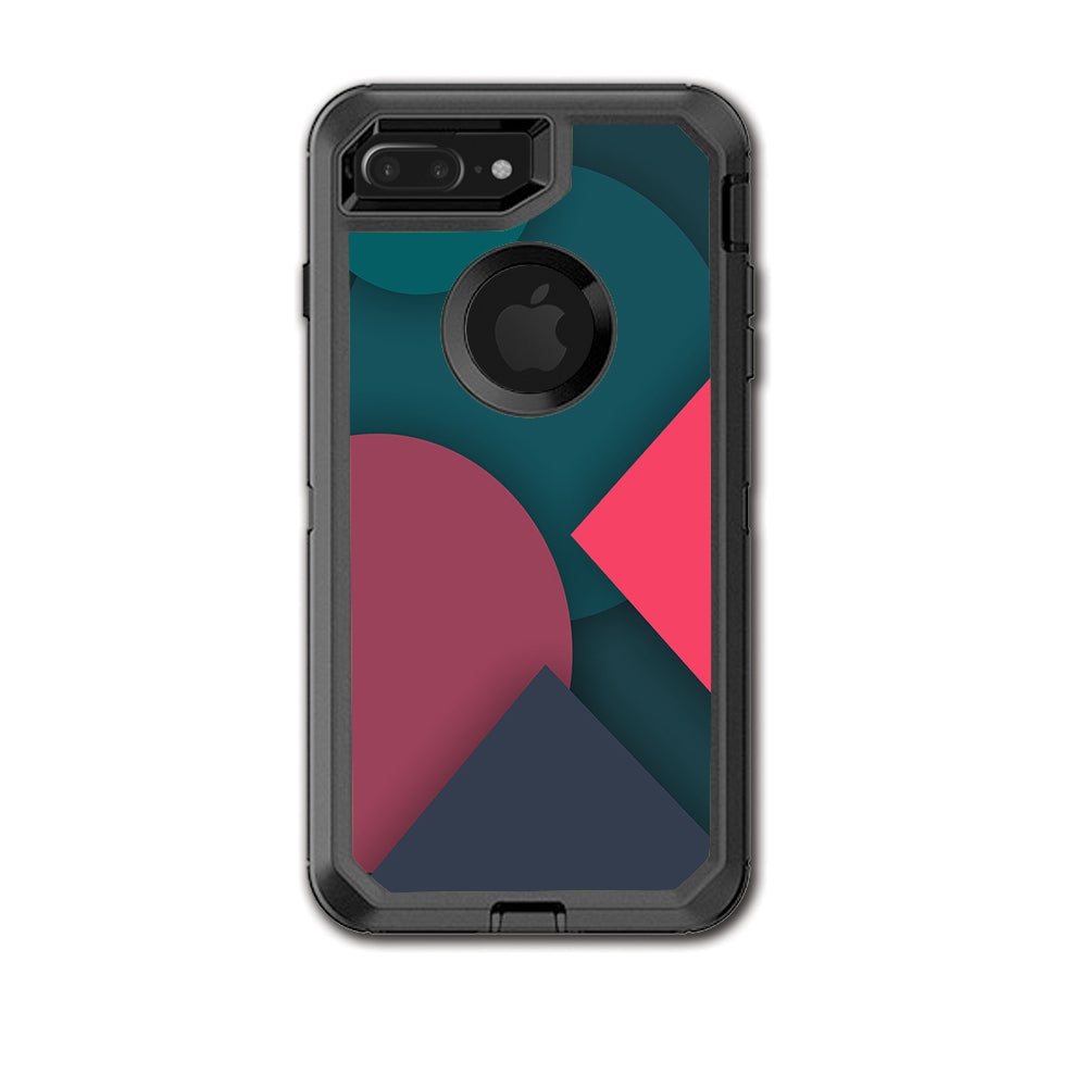  Pattern Pink Blue Otterbox Defender iPhone 7+ Plus or iPhone 8+ Plus Skin
