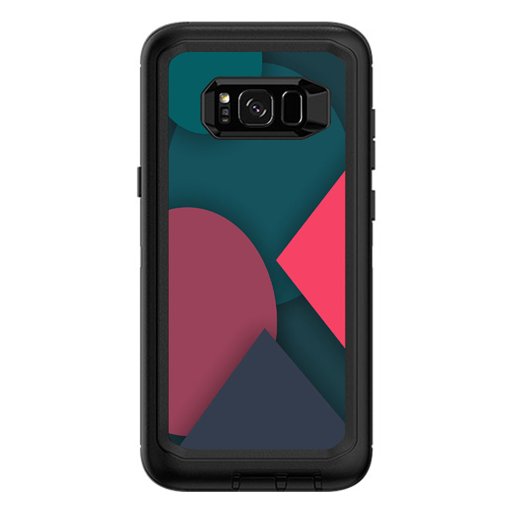  Pattern Pink Blue Otterbox Defender Samsung Galaxy S8 Plus Skin