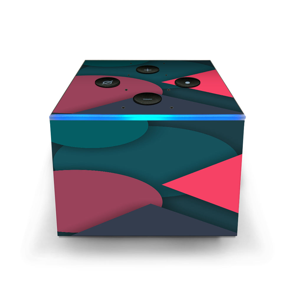  Pattern Pink Blue Amazon Fire TV Cube Skin