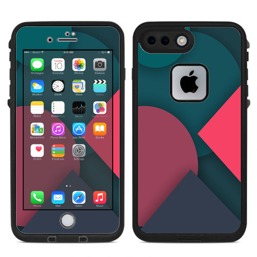  Pattern Pink Blue Lifeproof Fre iPhone 7 Plus or iPhone 8 Plus Skin