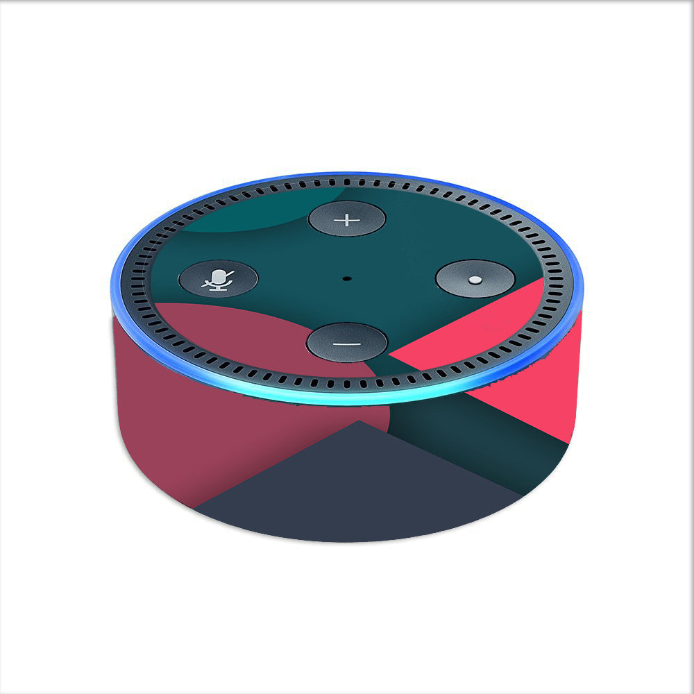  Pattern Pink Blue Amazon Echo Dot 2nd Gen Skin