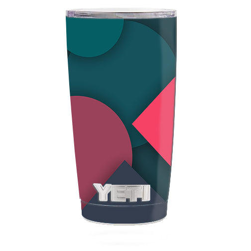  Pattern Pink Blue Yeti 20oz Rambler Tumbler Skin