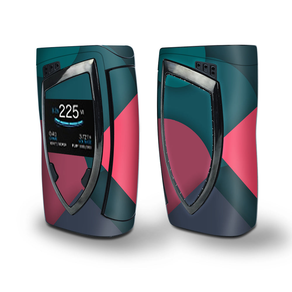 Skin Decal Vinyl Wrap for Smok Devilkin Kit 225w Vape (includes TFV12 Prince Tank Skins) skins cover/ Pattern Pink Blue