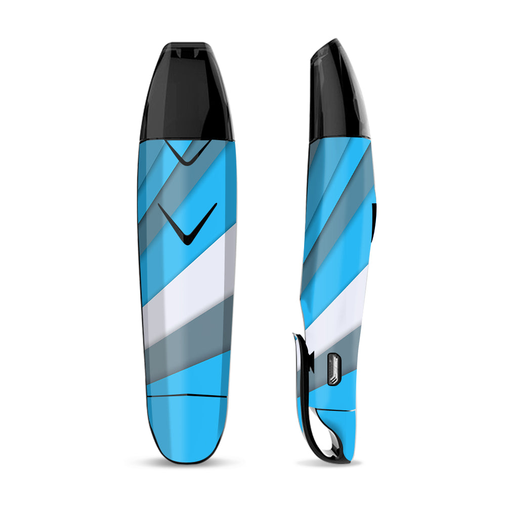 Skin Decal Vinyl Wrap for Suorin Vagon  Vape / Blue Abstract Pattern