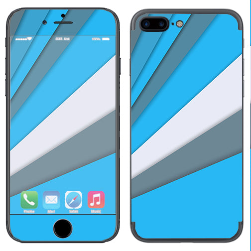  Blue Abstract Pattern Apple  iPhone 7+ Plus / iPhone 8+ Plus Skin