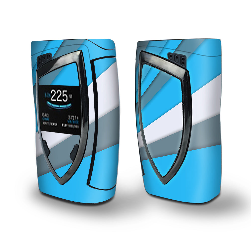 Skin Decal Vinyl Wrap for Smok Devilkin Kit 225w Vape (includes TFV12 Prince Tank Skins) skins cover/ Blue Abstract Pattern