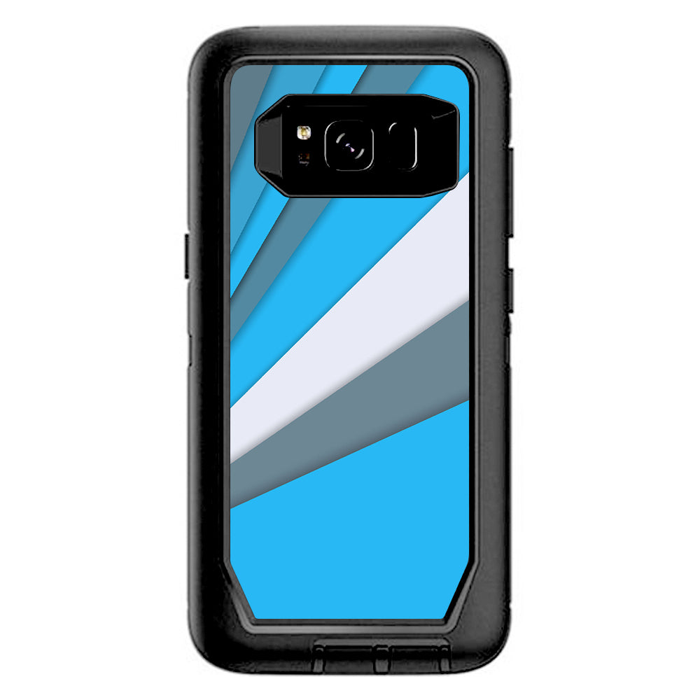 Blue Abstract Pattern Otterbox Defender Samsung Galaxy S8 Skin