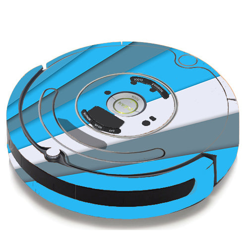  Blue Abstract Pattern iRobot Roomba 650/655 Skin