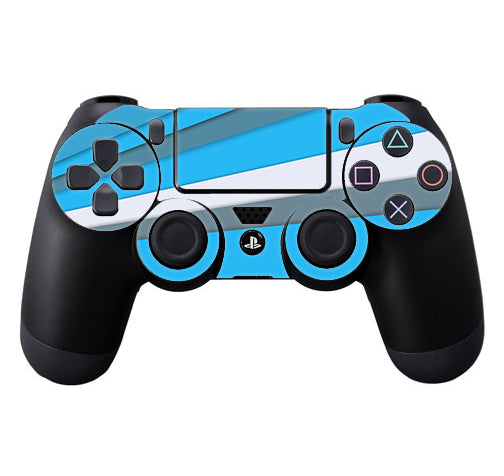  Blue Abstract Pattern Sony Playstation PS4 Controller Skin