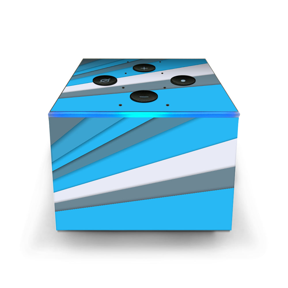  Blue Abstract Pattern Amazon Fire TV Cube Skin