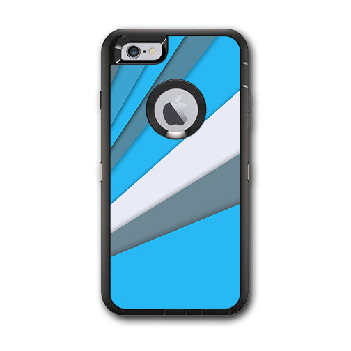  Blue Abstract Pattern Otterbox Defender iPhone 6 PLUS Skin